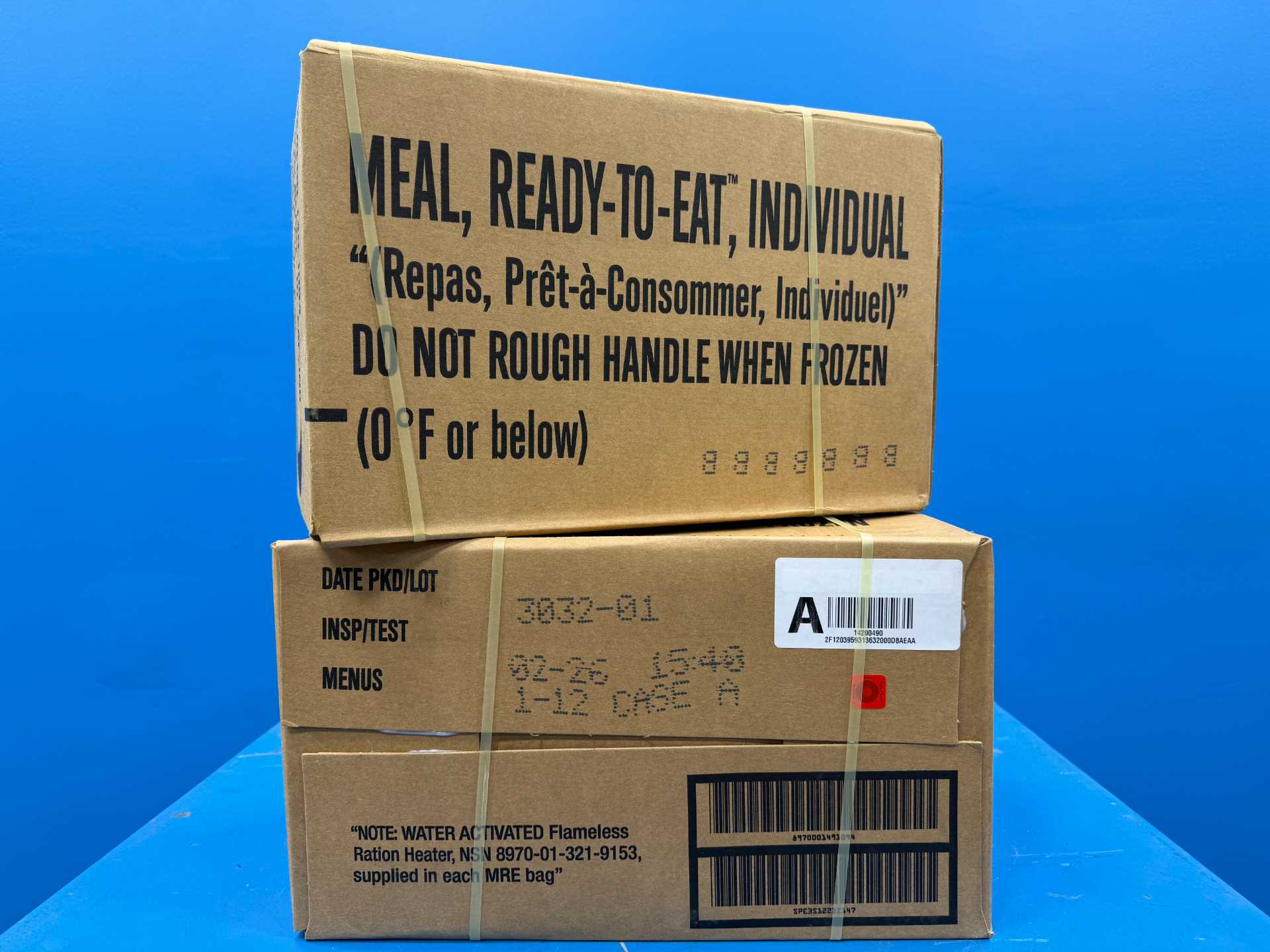 2026 U.S. Military MRE Case A or B U.S. Military Genuine Ready to Eat Meals Case A or B