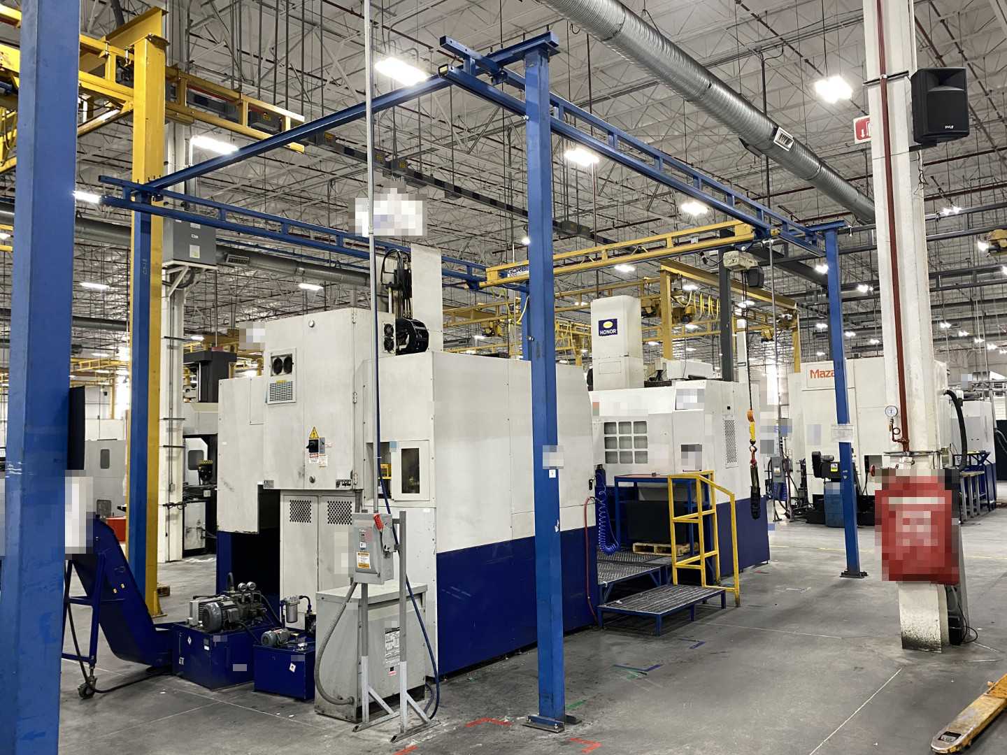 Gorbel Freestanding Workstation Bridge 1000 Lbs. Max Capacity 17' x 23' x 13' TS w/ Coffing JLC10163LCX 1/2Ton Hoist. 460V, 3-Phase, 1/2 HP