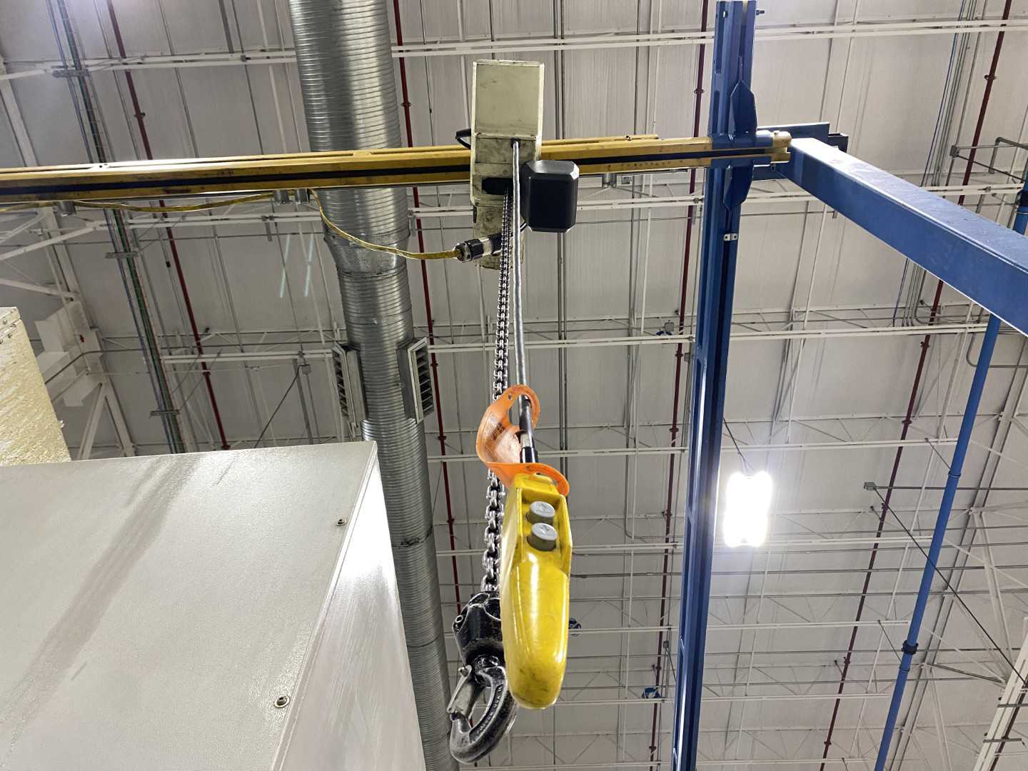 Gorbel Freestanding Workstation Bridge 1000 Lbs. Max Capacity 17' x 23' x 13' TS w/ Coffing JLC10163LCX 1/2Ton Hoist. 460V, 3-Phase, 1/2 HP