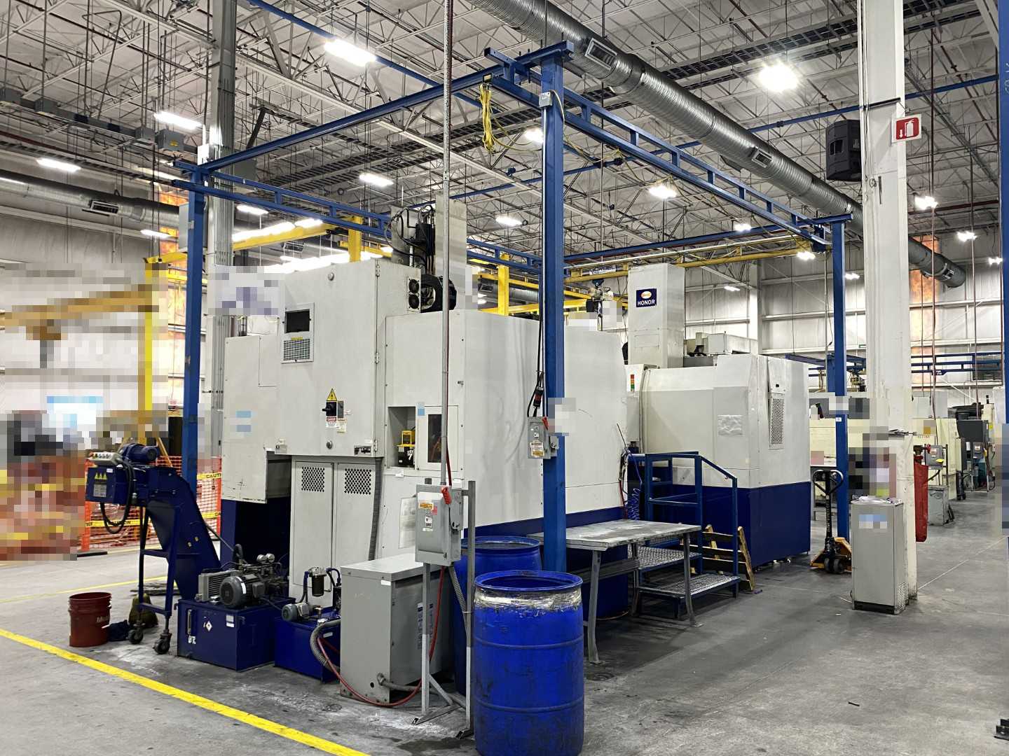 Gorbel Freestanding Workstation Bridge 1000 Lbs. Max Capacity 17' x 23' x 13' TS w/ Coffing JLC10163LCX 1/2Ton Hoist. 460V, 3-Phase, 1/2 HP