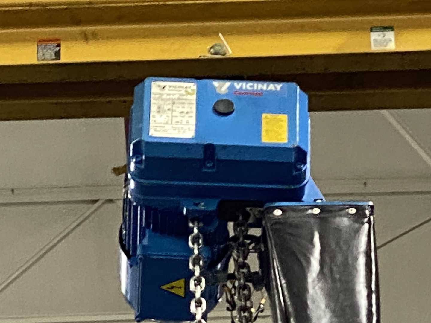 Spanco Freestanding Workstation Bridge 2000 Lbs. Max Capacity 24' x 40' x 12' TS w/ Vicinay ABK201-2004D 1Ton Hoist. 460V, 3-Phase, 1-1/4 HP