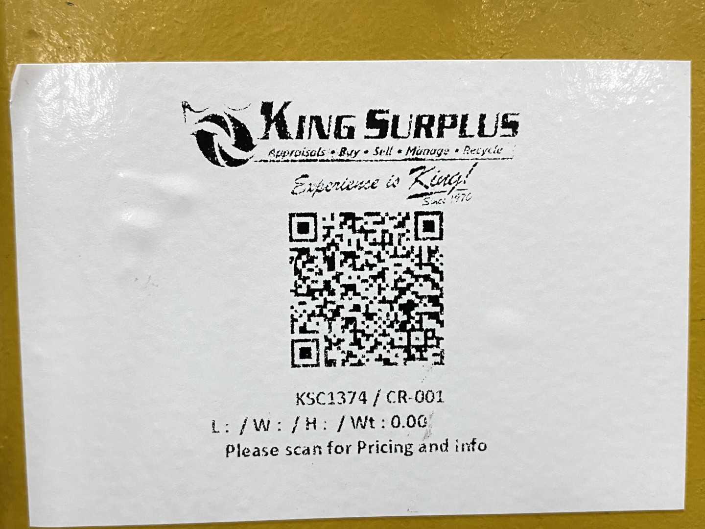 Spanco Freestanding Workstation Bridge 1000 Lbs. Max Capacity 20' x 36' x 17' TS w/ Vicinay ABK501-504D 1/2Ton Hoist. 460V, 3-Phase, 3/4 HP