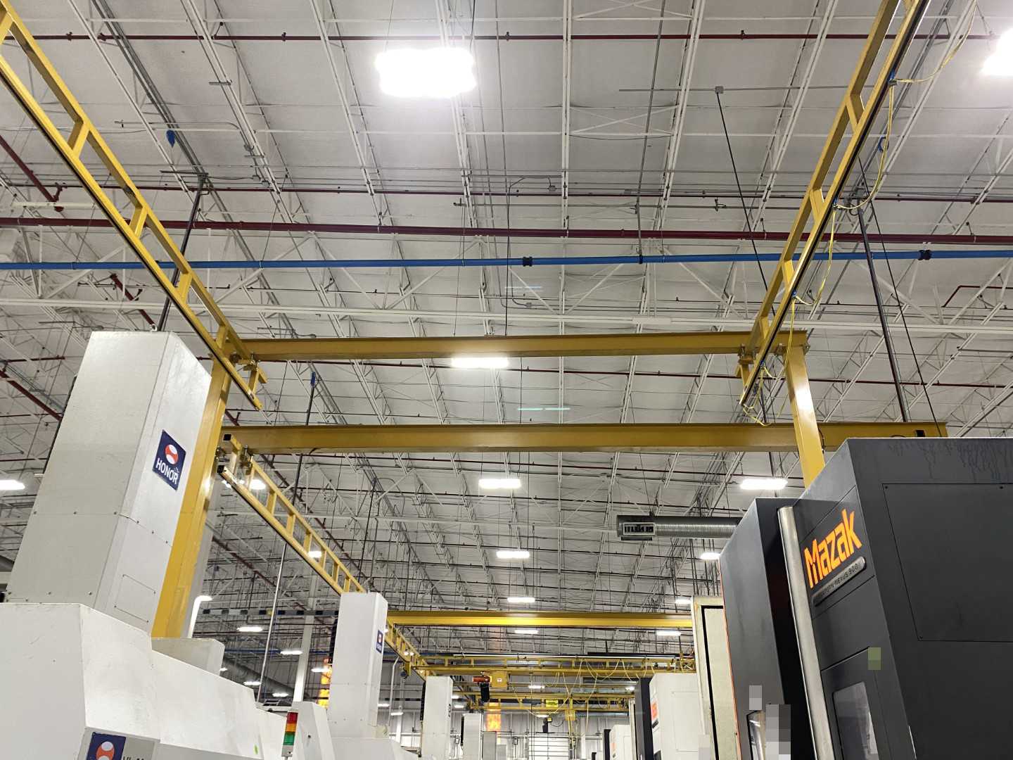 Spanco Freestanding Workstation Bridge 1000 Lbs. Max Capacity 20' x 36' x 17' TS w/ Vicinay ABK501-504D 1/2Ton Hoist. 460V, 3-Phase, 3/4 HP