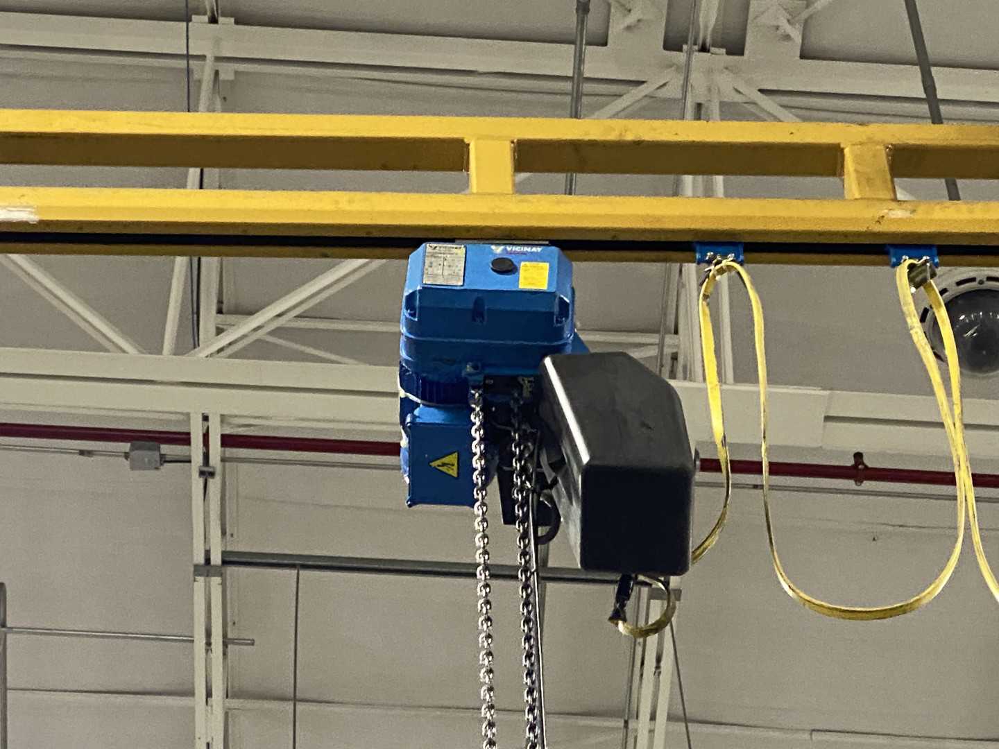 Spanco Freestanding Workstation Bridge 1000 Lbs. Max Capacity 20' x 36' x 17' TS w/ Vicinay ABK501-504D 1/2Ton Hoist. 460V, 3-Phase, 3/4 HP