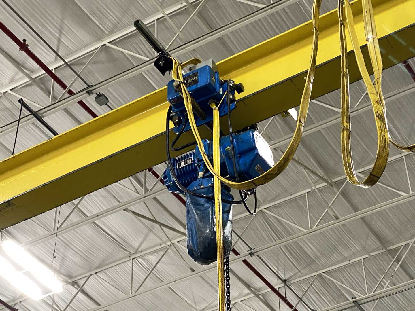 Spanco Freestanding Workstation Bridge 2000 Lbs. Max Capacity 26' x 54' x 18' TS w/ ACI NECHH-02013-00 1Ton Hoist. 460V, 3-Phase, 1-1/4 HP