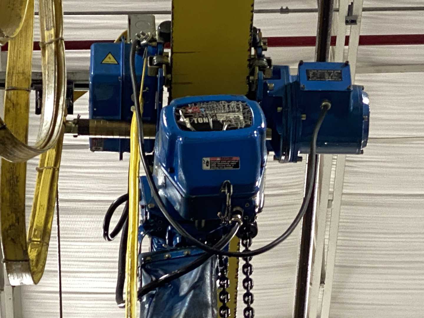 Spanco Freestanding Workstation Bridge 2000 Lbs. Max Capacity 26' x 54' x 18' TS w/ ACI NECHH-02013-00 1Ton Hoist. 460V, 3-Phase, 1-1/4 HP