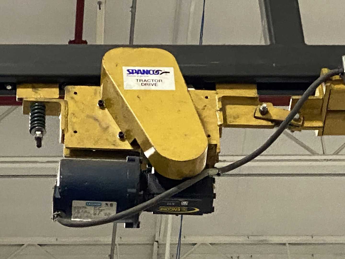 Spanco Freestanding Workstation Bridge 2000 Lbs. Max Capacity 26' x 41' x 18' TS w/ Street LX 1Ton Hoist. 460V, 3-Phase, 3 HP