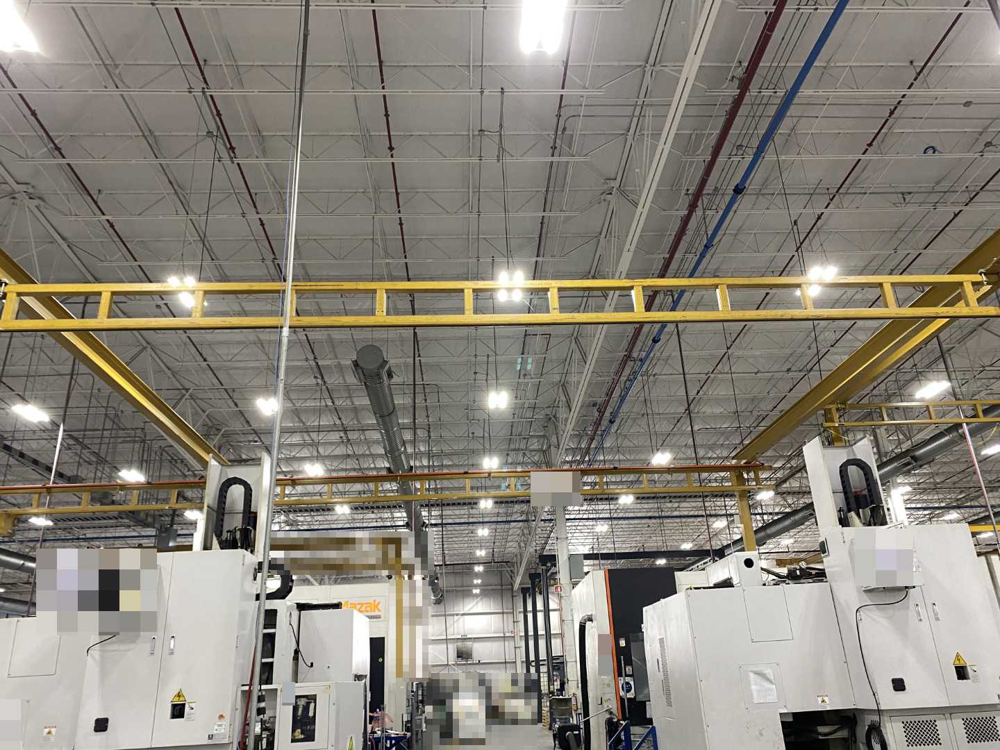 Freestanding Workstation Bridge 1000 Lbs. Max Capacity 24' x 54' x 17' TS w/ CM Lodestar F 1/2Ton Hoist. 460V, 3-Phase, 1/2 HP