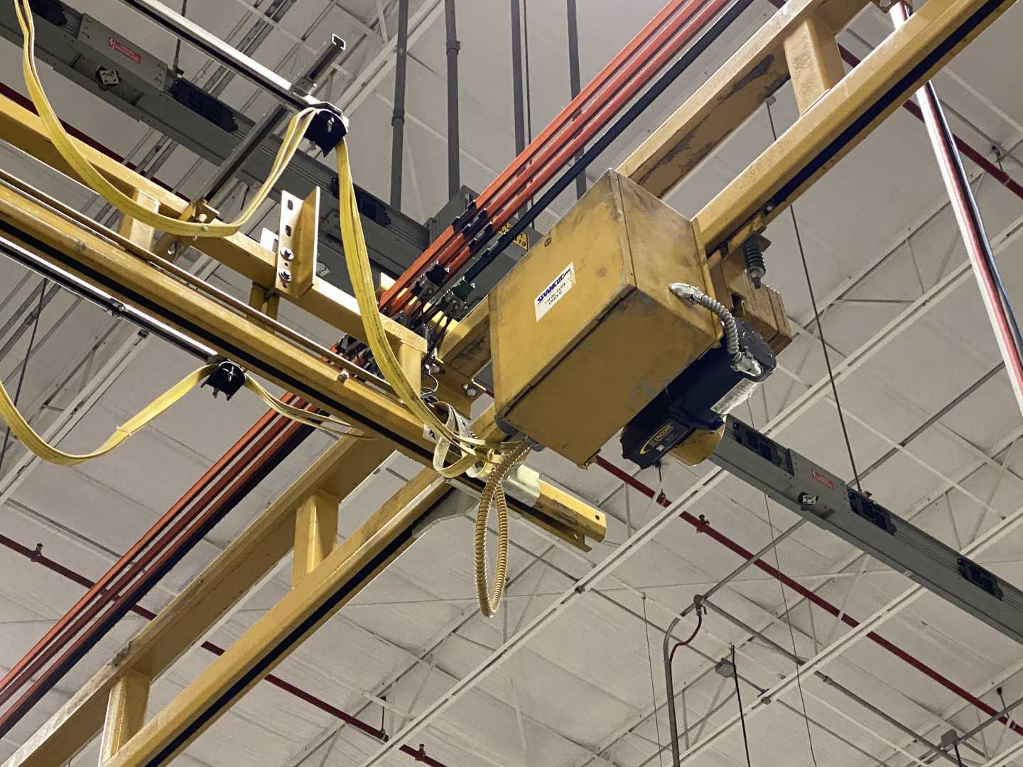 Freestanding Workstation Bridge 1000 Lbs. Max Capacity 24' x 54' x 17' TS w/ CM Lodestar F 1/2Ton Hoist. 460V, 3-Phase, 1/2 HP