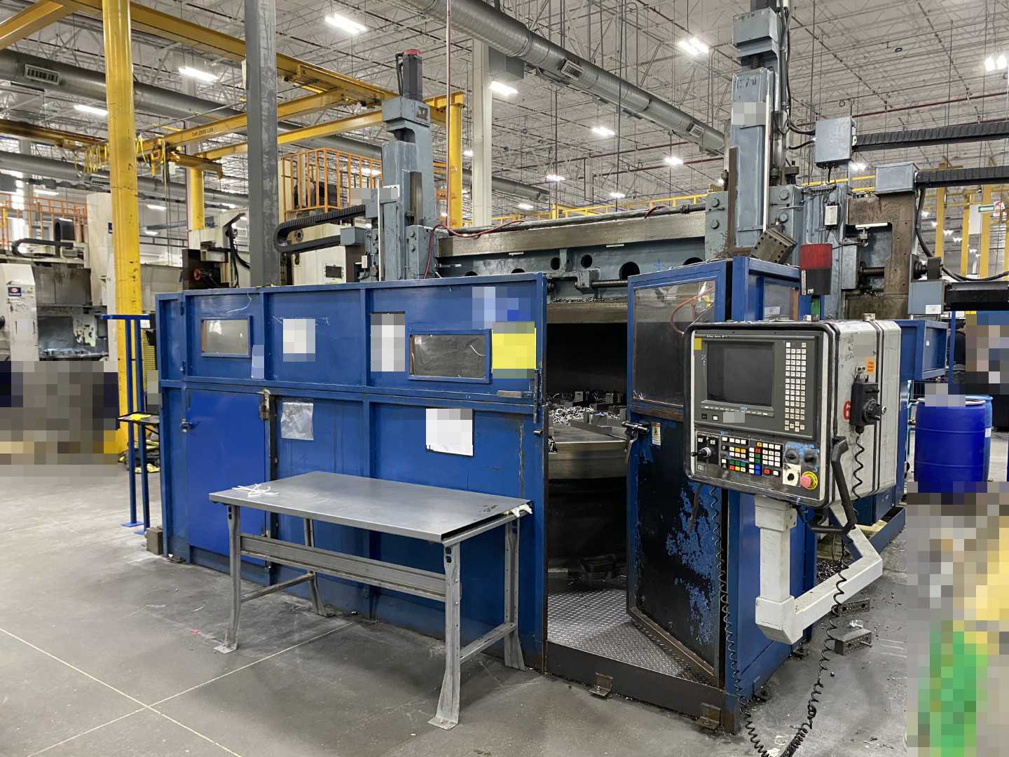 Spanco Freestanding Workstation Bridge 2000 Lbs. Max Capacity 26' x 54' x 18' TS w/ CM Lodestar 1Ton Hoist. 460V, 3-Phase, 1 HP