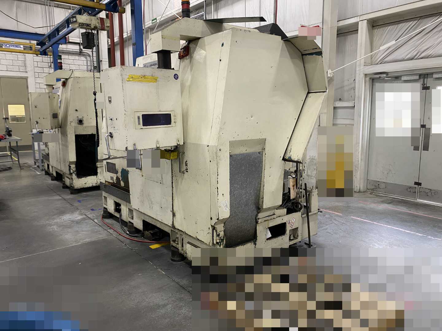 Gorbel Freestanding Workstation Bridge 2000 Lbs. Max Capacity 14' x 39' x 10' TS w/ Coffing 1Ton Hoist. 460V, 3-Phase, 1 HP