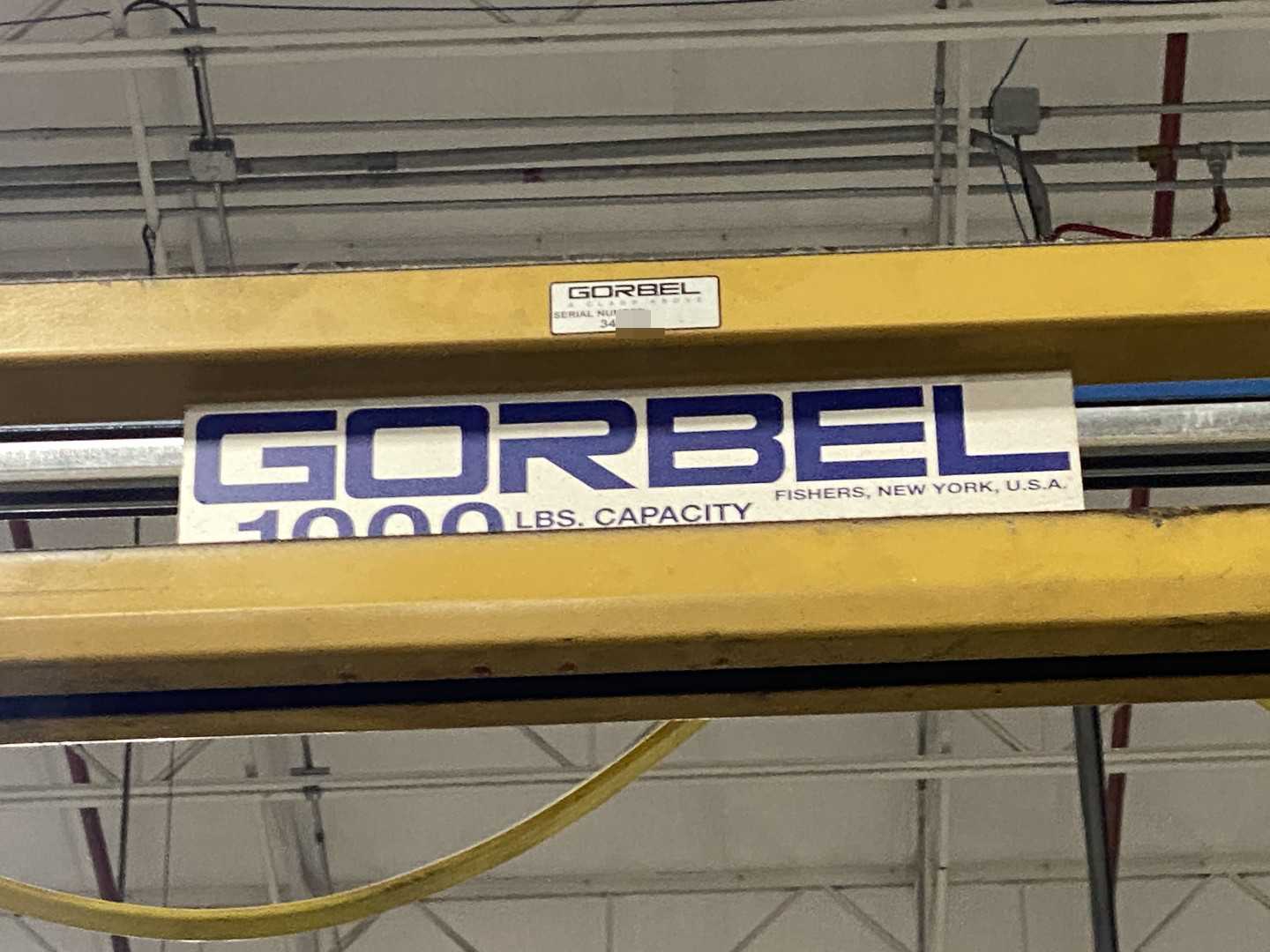 Gorbel Freestanding Workstation Bridge 1000 Lbs. Max Capacity 17' x 23' x 13' TS w/ Coffing JLC10163LCX 1/2Ton Hoist. 460V, 3-Phase, 1/2 HP