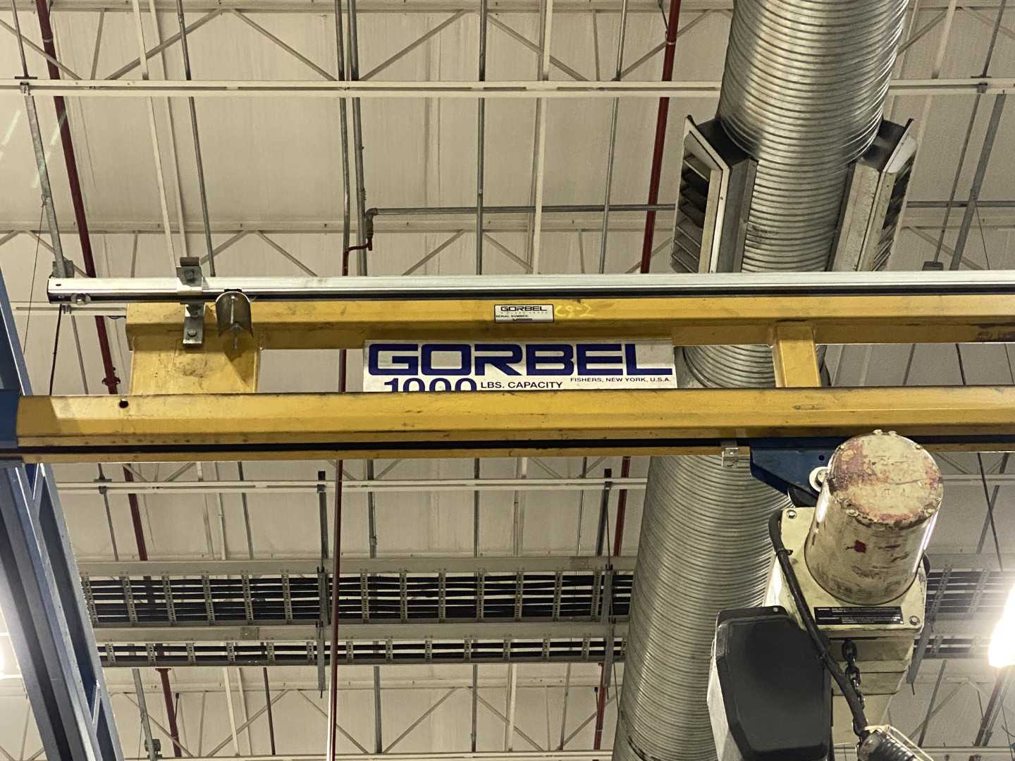 Transtation Freestanding Workstation Bridge 1000 Lbs. Max Capacity 24' x 54' x 17' TS w/ (2) CM Lodestar 1/2Ton Hoists. 460V, 3-Phase, 1/2 HP