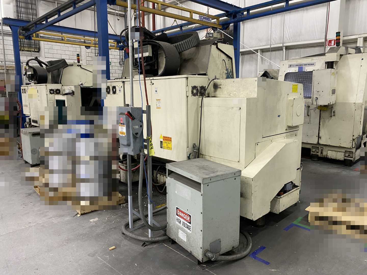Nakamura-Tome Slant-4B CNC Horizontal Turning Center Fanuc 11T, 63,042 Hours, 1992, 12" Chuck, 33.86" Swing, 20.47" Over Saddle, 18.31" Turn Dia, 63.38" Z-Travel, 10-Station Turret