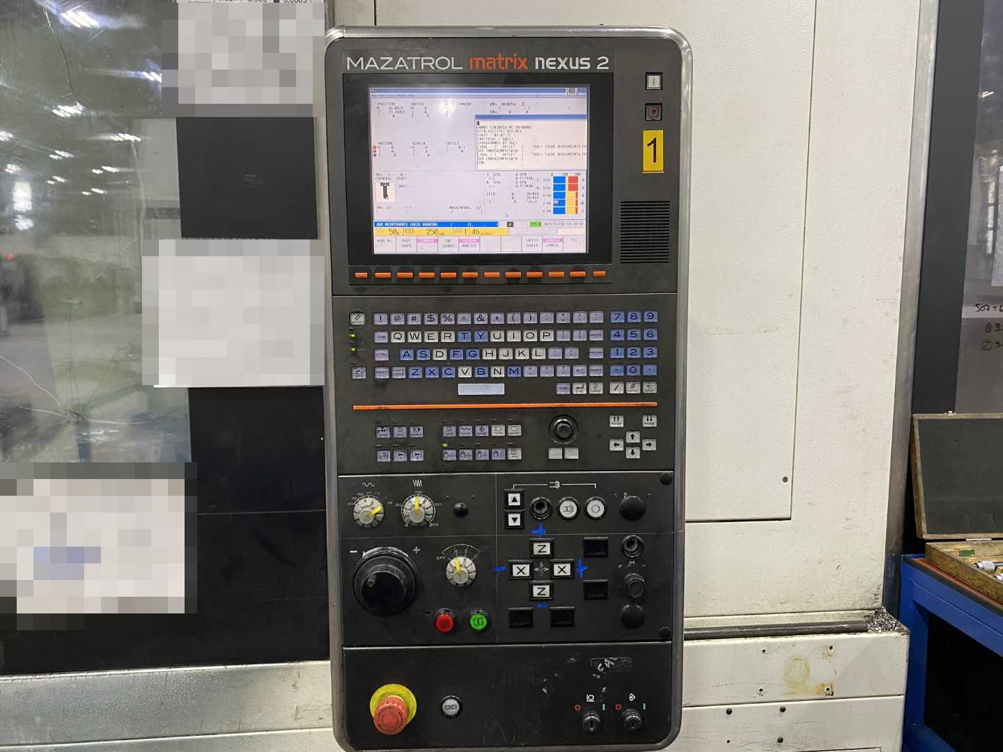 Mazak Megaturn Nexus 900M CNC Vertical Turning Center Mazatrol Matrix Nexus 2, 18,504 Hours, 2013, 36" Chuck, 36.2" Swing, 36.2" Turn Dia, 34.5" Turn Height, 12-Station Turret