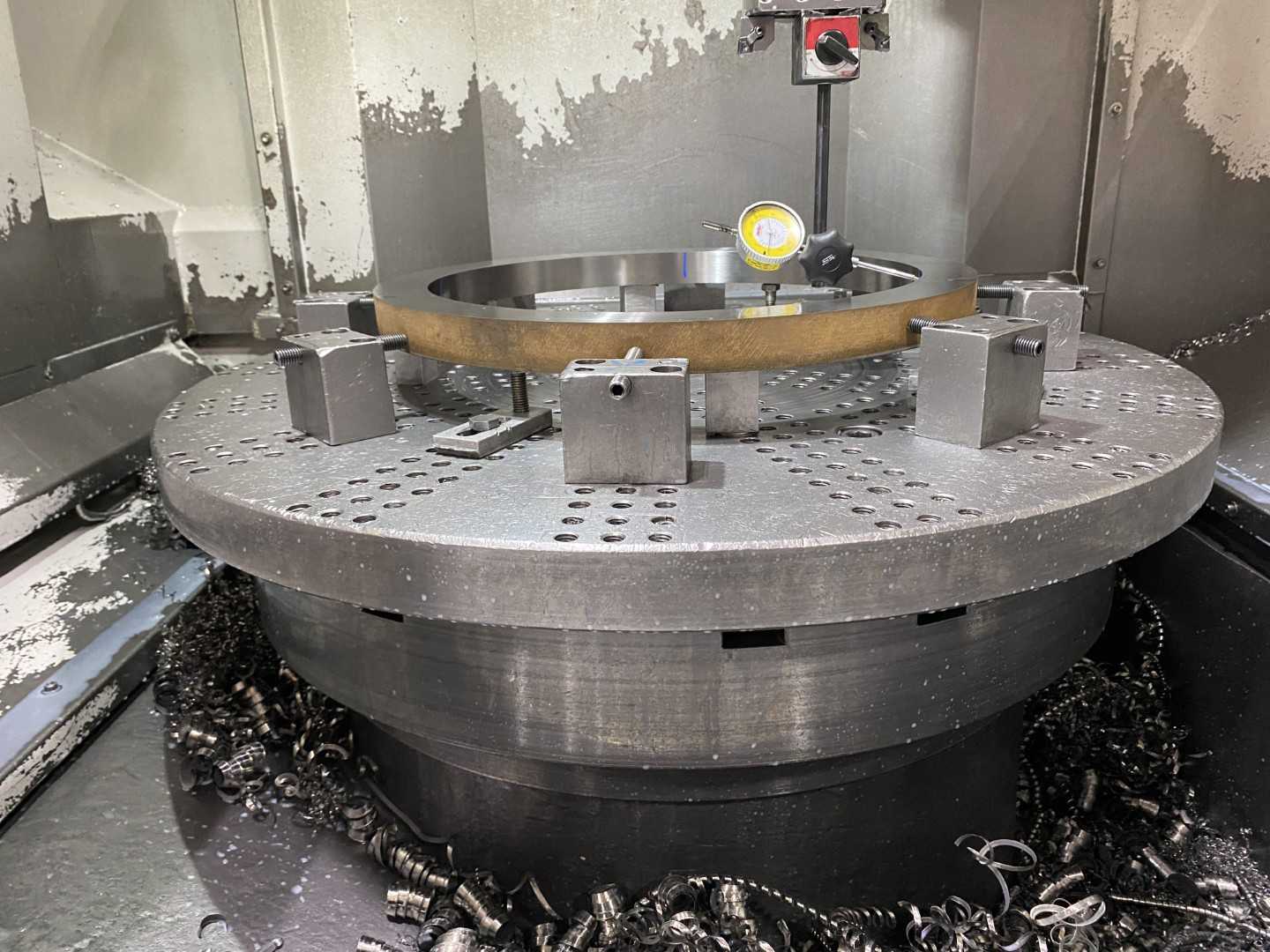 Honor Seiki VL-86C CNC Vertical Turning Center Fanuc 0i-TF, 17,656 Hours, 2016, 32" Table, 37.4" Swing, 37.4" Turn Dia, 25.5" Turn Height, 12-Station Turret, 70 kVA