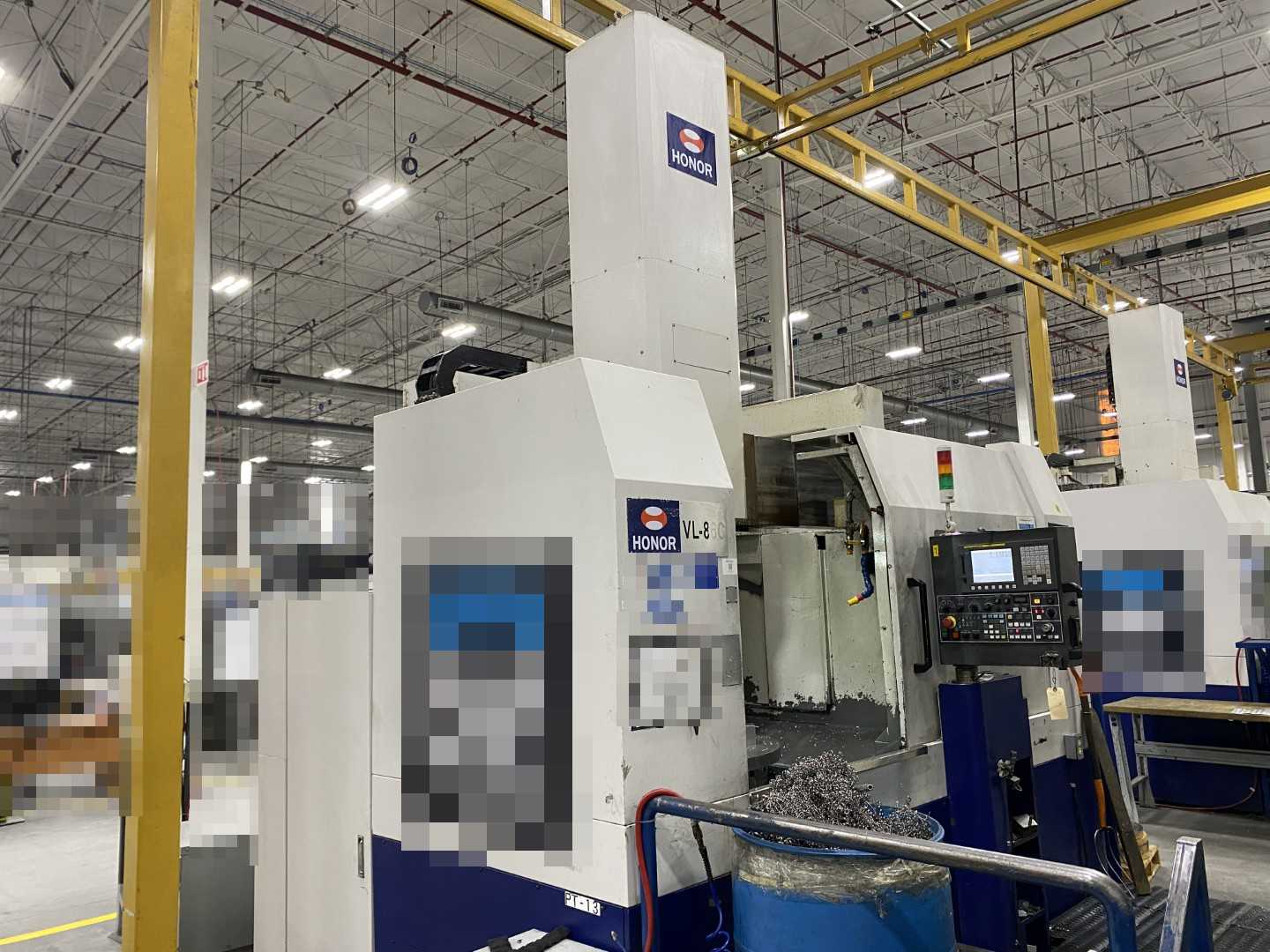 Honor Seiki VL-86C CNC Vertical Turning Center Fanuc 0i-TF, 17,656 Hours, 2016, 32" Table, 37.4" Swing, 37.4" Turn Dia, 25.5" Turn Height, 12-Station Turret, 70 kVA