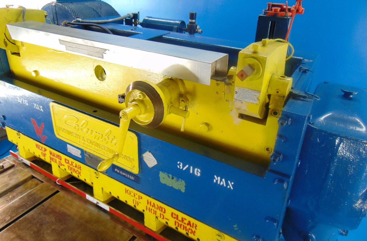 Columbia 0604L Metal Shear - 3/16" x 52" Blade, 7 Gauge - Heavy-Duty Industrial Cutting Machine