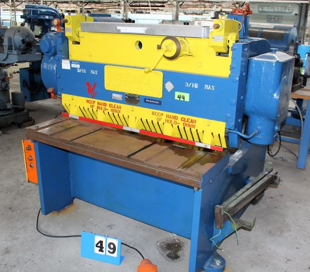 Columbia 0604L Metal Shear - 3/16" x 52" Blade, 7 Gauge - Heavy-Duty Industrial Cutting Machine