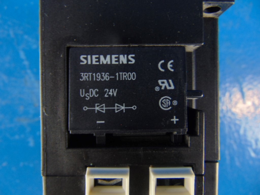 SIEMENS 3RH1921-1HA22 MOTOR STARTER/ CONTROLLER W/ AUX CONTACT 10A 220/240V