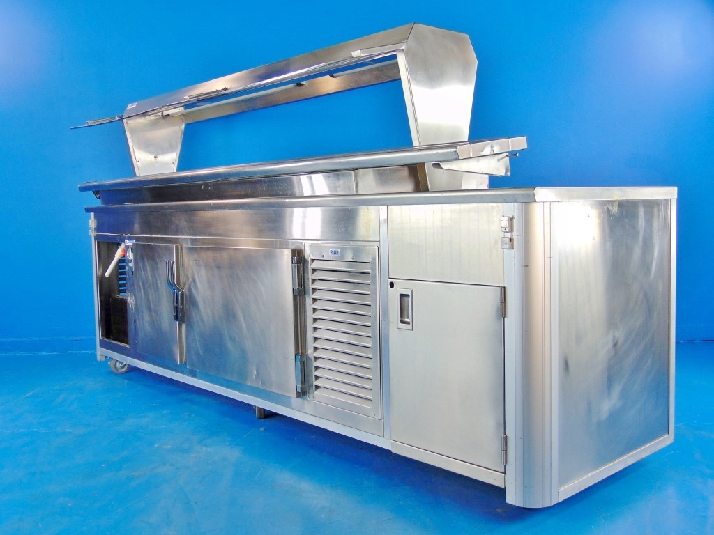 Atlas RB-5 9 ft Refrigerated Salad Bar Buffet Serving Line with Food Guard