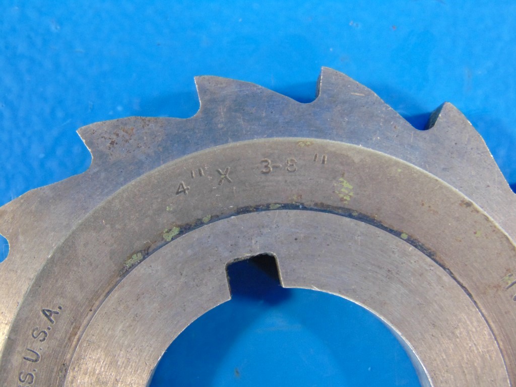 Union Twist Drill 4"X 3-8" Plain Milling Cutter