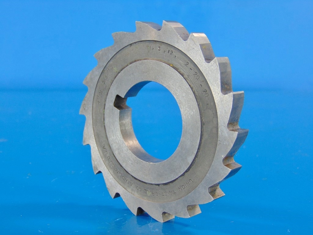 Union Twist Drill 4" x 3/8" Plain Milling Cutter - High-Precision Industrial Cutting Tool