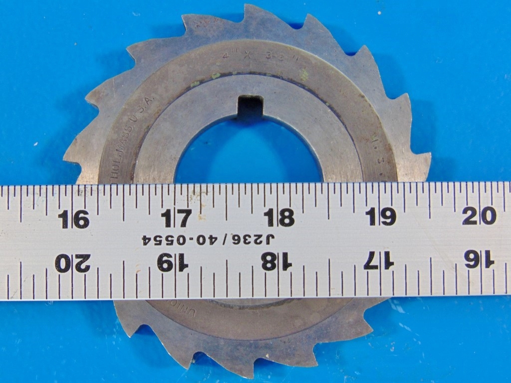 Union Twist Drill 4" x 3/8" Plain Milling Cutter - High-Precision Industrial Cutting Tool