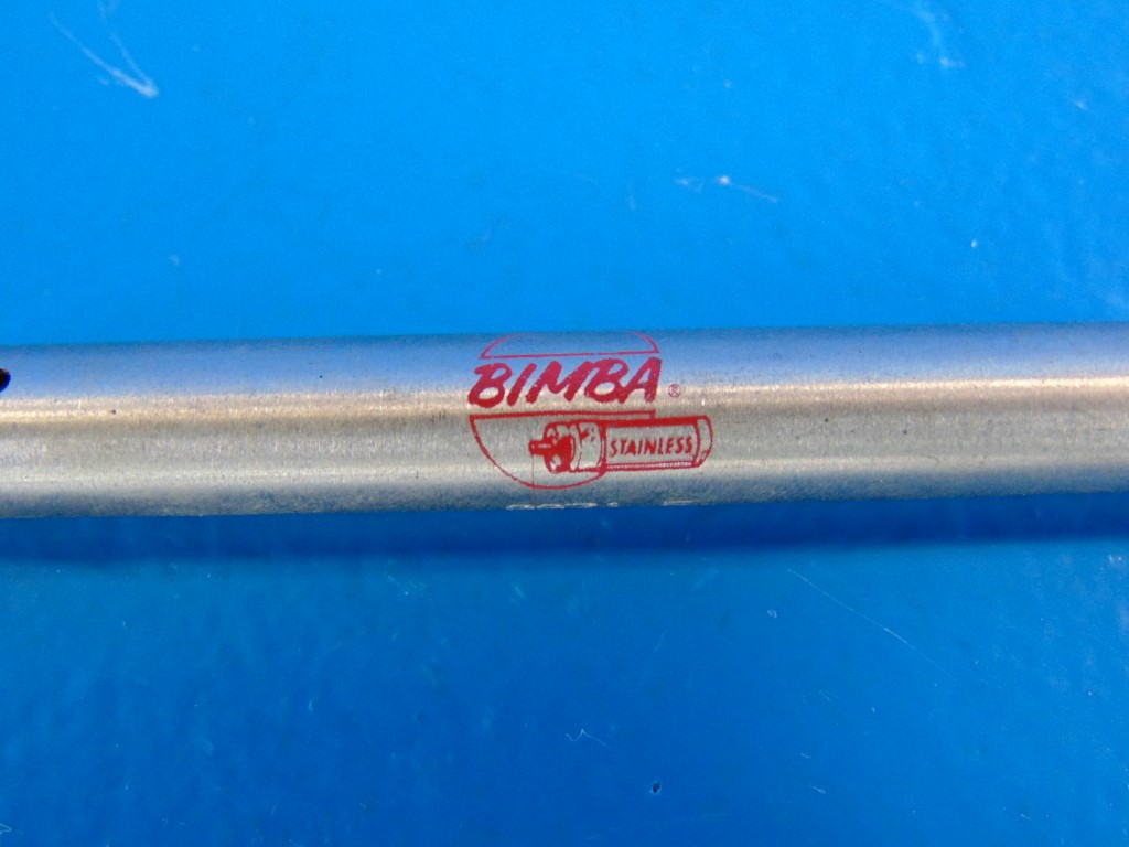 BIMBA STAINLESS PNEUMATIC CYLINDER 4" Length  5/16" Bore