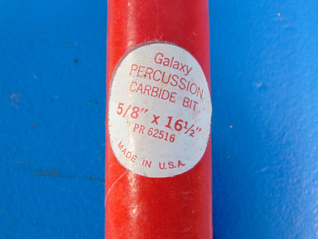 Galaxy Percussion Carbide Bit 5/8"X 16 1/2"