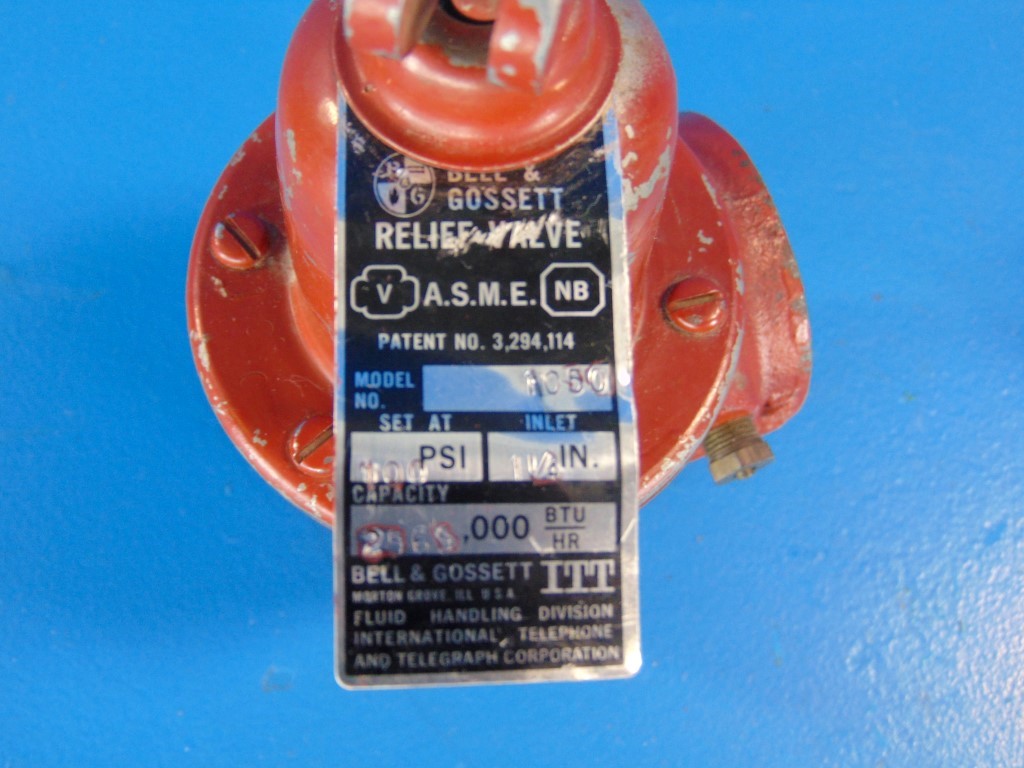 Bell & Gossett 1050 Relief Valve 