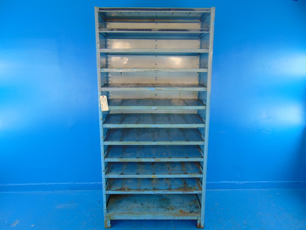 11 Shelf Industrial Steel Storage Cabinet 36" Deep, 18" Wide 75" Tall