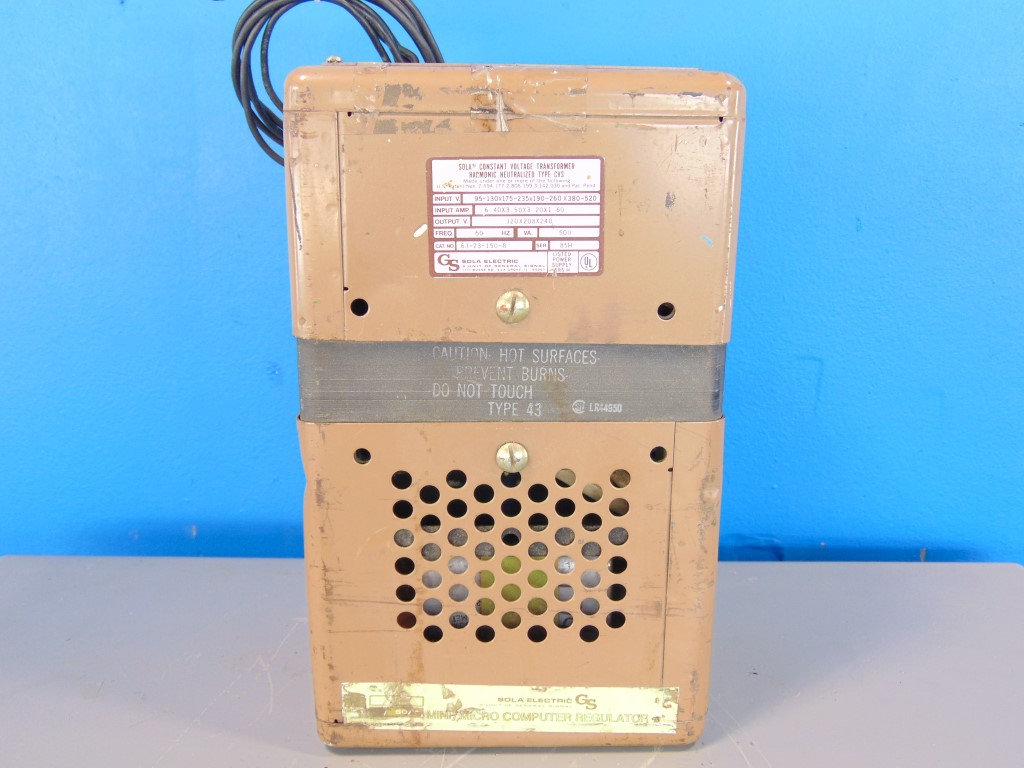 SOLA 63-23-150-8 Constant Voltage Transformer Type CVS
