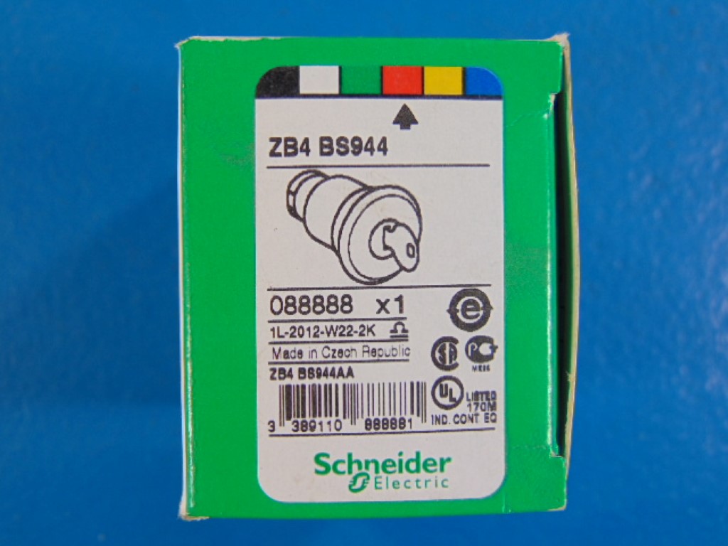 Schneider Electric Push Button - Key Release E-stop ZB4 BS944