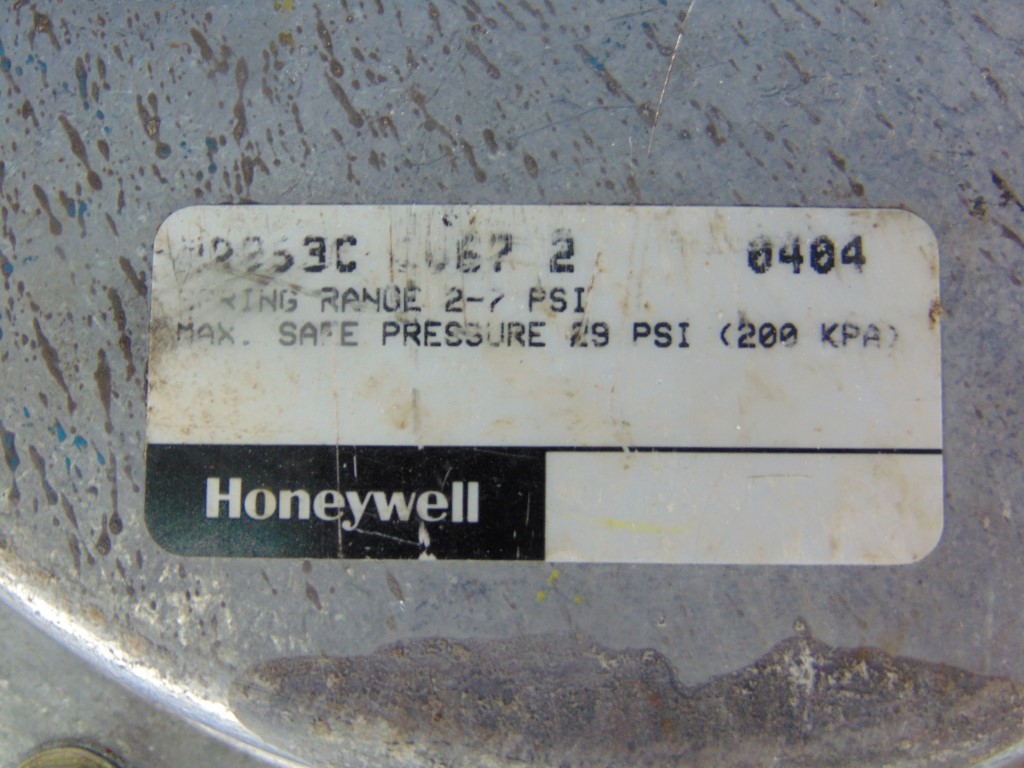 Honeywell 12253C Pressure Relief Valve, 2-7 PSI, Used Condition