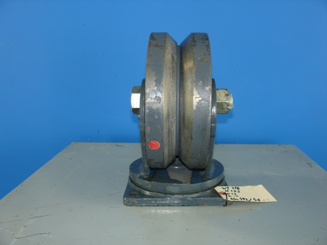 8,000LB V-Groove Swivel Caster 8"Dia x 4" Wide. Base 8.5" x 8.5" USA