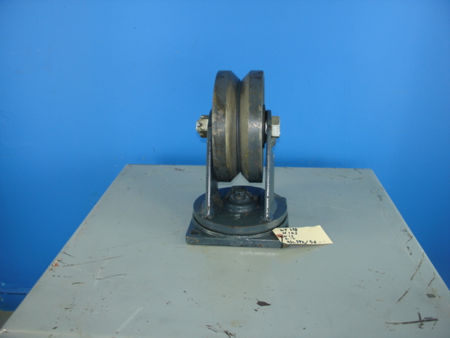 8,000LB V-Groove Swivel Caster 8"Dia x 4" Wide. Base 8.5" x 8.5" USA