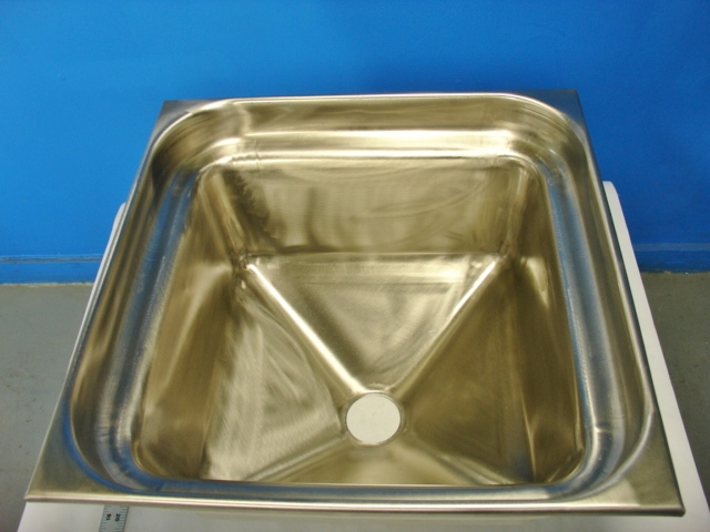 Drop In Stainless Steel Sink Cone Bottom 17.5"x17.5x12 deep.
