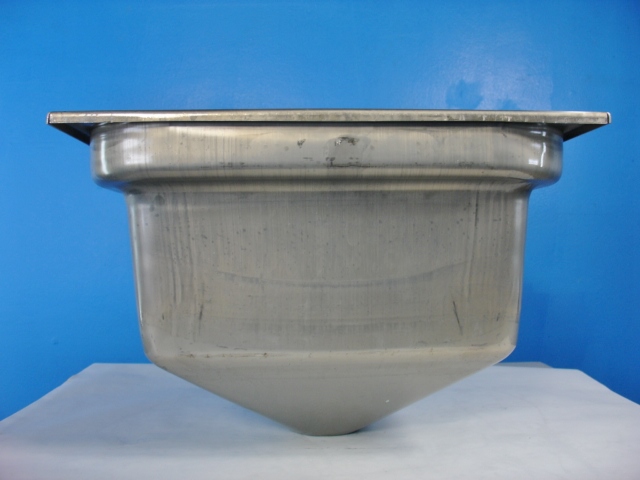 Drop In Stainless Steel Sink Cone Bottom 17.5"x17.5x12 deep.