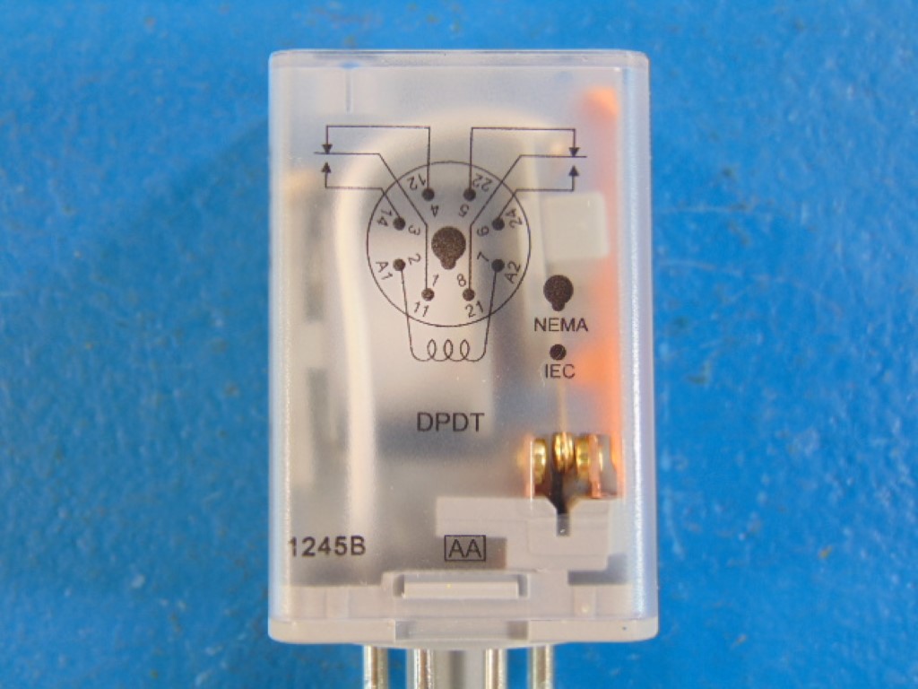 SQUARE D 8501KP12V24 8PIN 240V 50/60HZ MULTIPOINT RELAY