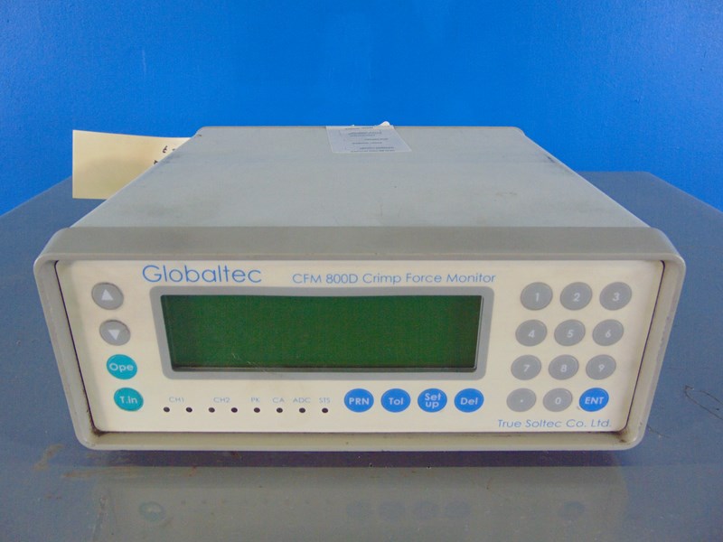 GLOBALTEC CFM 800D CRIMP FORCE MONITOR P/N 600-000297