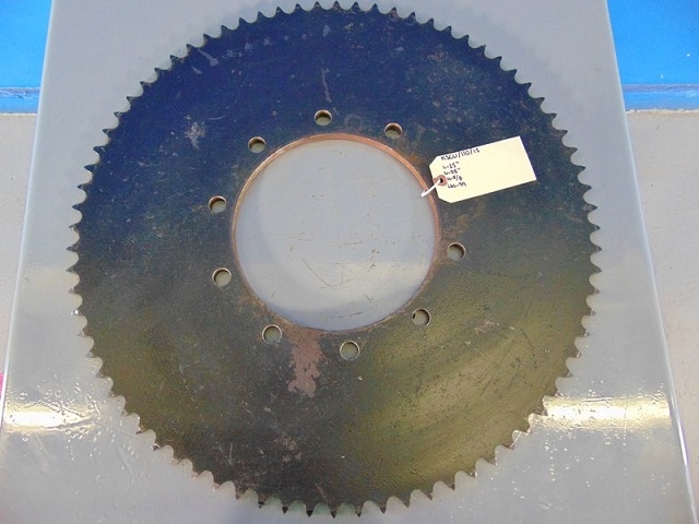 Sprocket 25" Diameter for Radial Stacking Conveyor 10 hole bolt, 72 teeth