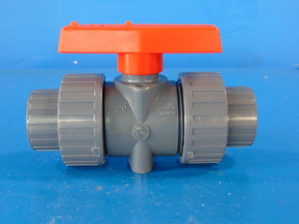 Proflo PFTUBVF PVC Double Union Ball Valve  3/4" 