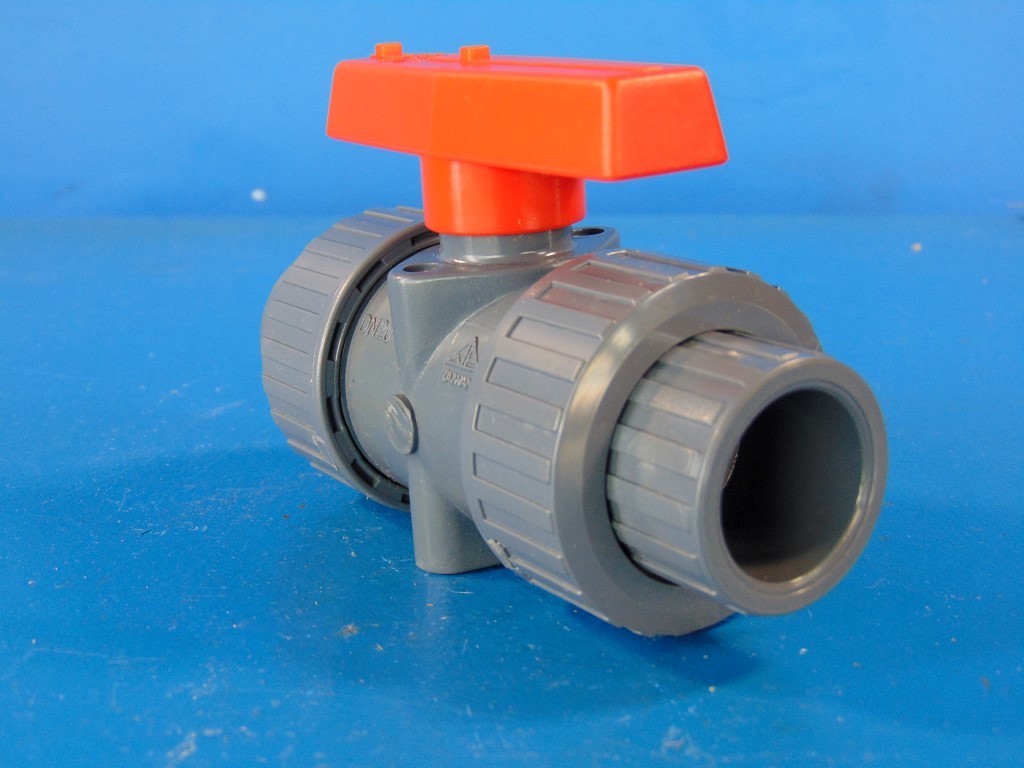 Proflo PFTUBVF PVC Double Union Ball Valve  3/4" 