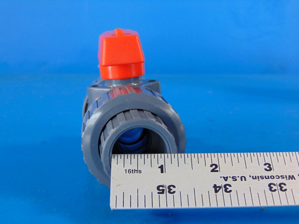 Proflo PFTUBVF PVC Double Union Ball Valve  3/4" 