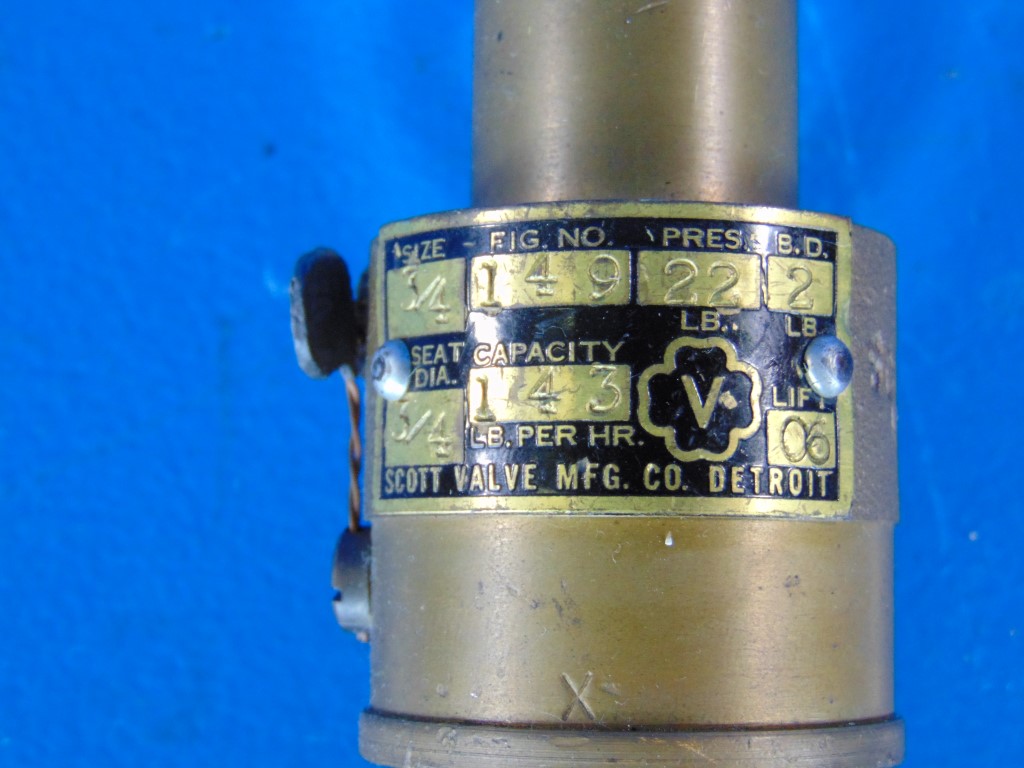 Scott 149 Capacity Safety Valve 3/4"