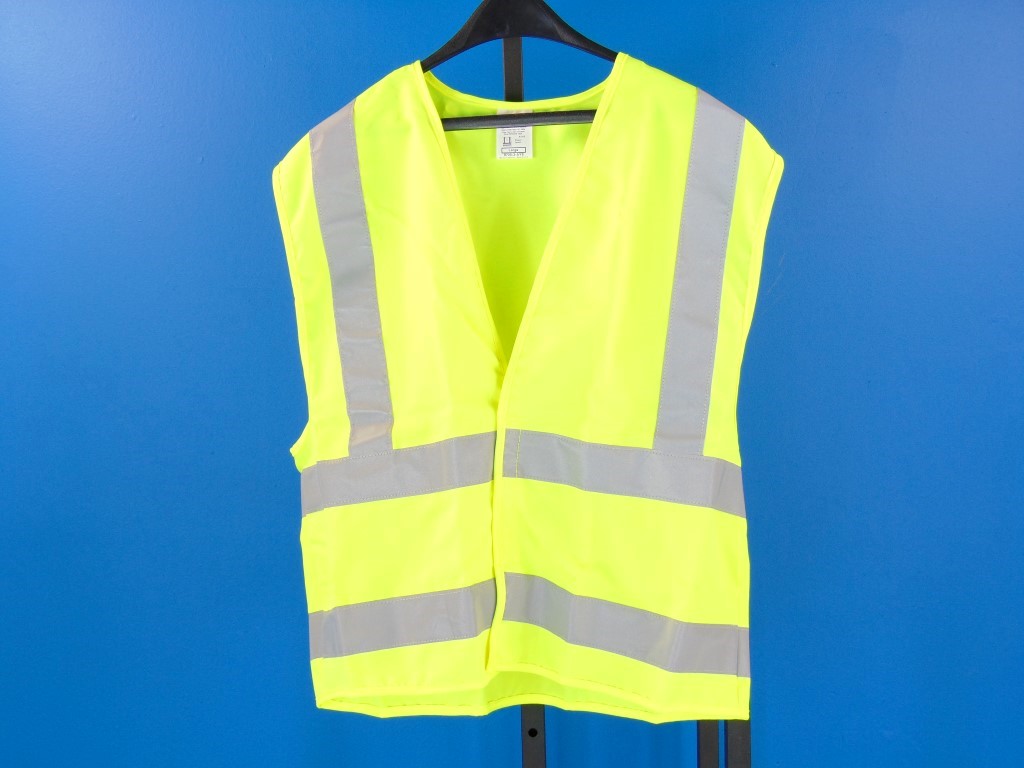 Poly Safety Vest ANSI/ISEA 107-2004 & NFPA Compliant 3M Scotchlite Sz L NWOT