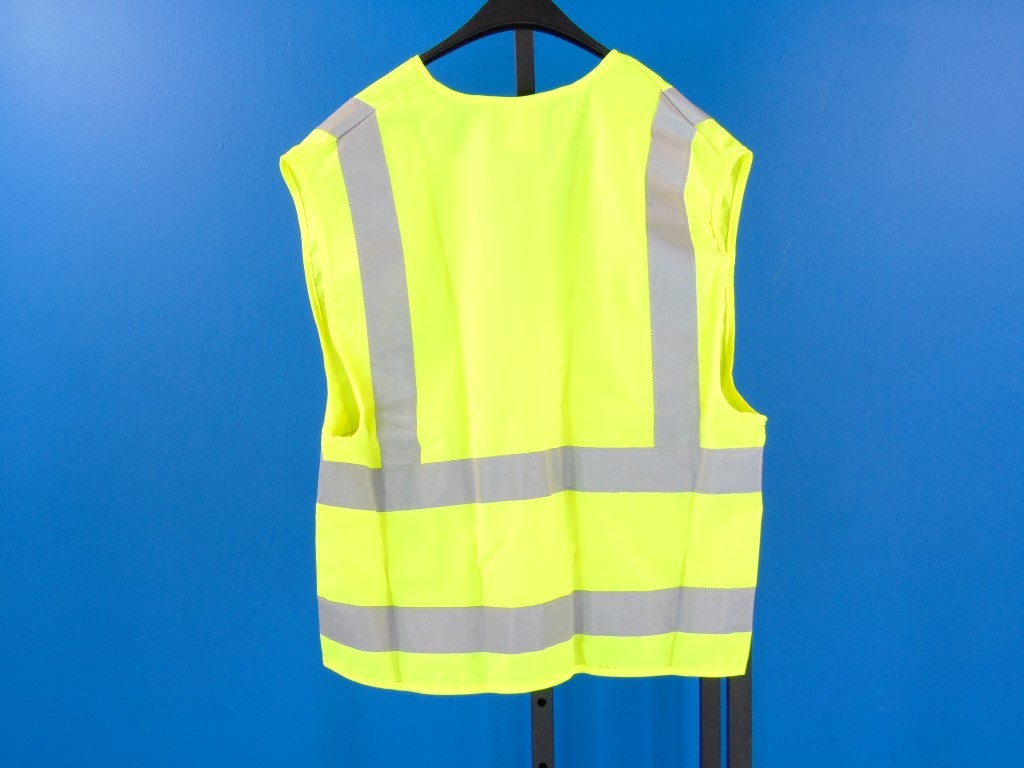 Poly Safety Vest ANSI/ISEA 107-2004 & NFPA Compliant 3M Scotchlite Sz L NWOT