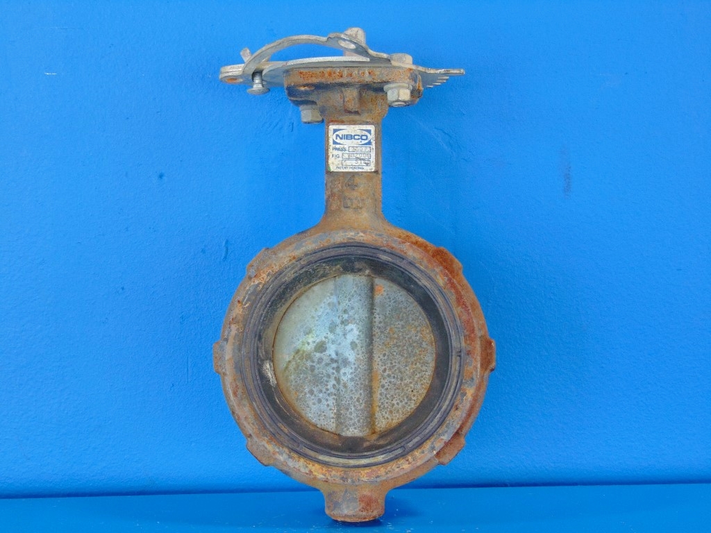 NIBCO WD2000 3 1/2" Wafer Style Butterfly Valve 200 PSI