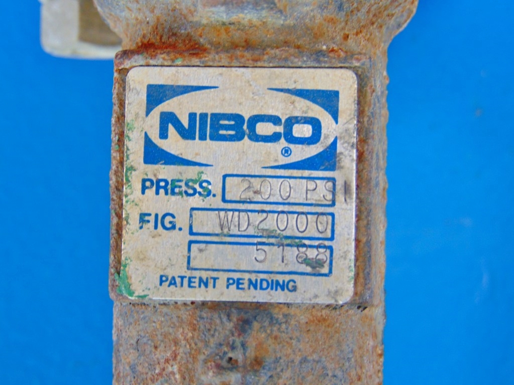 NIBCO WD2000 3 1/2" Wafer Style Butterfly Valve 200 PSI